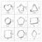 CookieCutter.com 10 Piece Geometric Cookie Cutter Set Rectangle, Square, Heart, Hexagon, Pentagon, Triangle, Diamond, Circle, Metal Shapes Made in USA, Silver